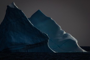 Icebergs in Davis Strait, Greenland.