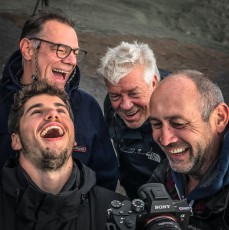 Making Of: Great atmosphere on set with camera assistant John, director Jan and the cameramen Jaques and Volker.