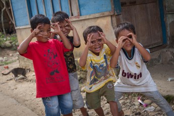 
These village kids love to imitate me while taking pictures.