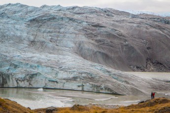 At the edge of the Greenland Ice Sheet.