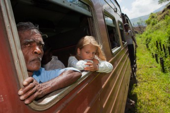 Auf der Zugfahrt von Kandy nach Hatton.