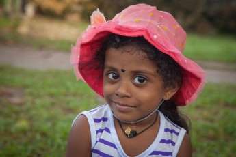 Girl on a Sunday trip to Galle Fort.