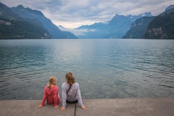 Arrive, let your soul dangle, hang your feet in the fresh water of Lake Lucerne.