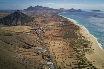 Porto Santo: Blick über die Insel nahe des Aussichtspunktes Pico do Facho