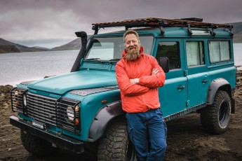 Nach meinem Bad im Kleifarvatn (Foto von Frank Nieuwenhuis).

