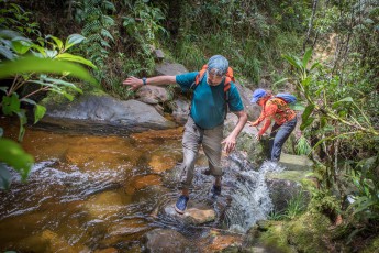 Ascent day to Mount Roraima - balance and stamina are required.