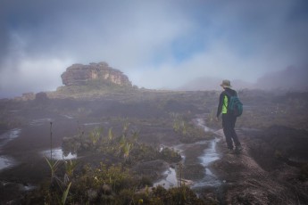 Roraima: The clouds are constantly changing, visibility is sometimes only a few metres.