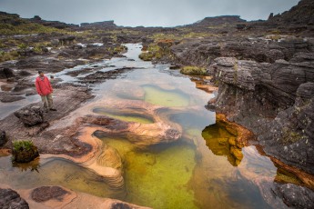 A natural pool on top of Roraima.