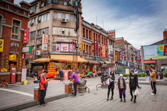 Life is colourful in Taipei's Datong district.