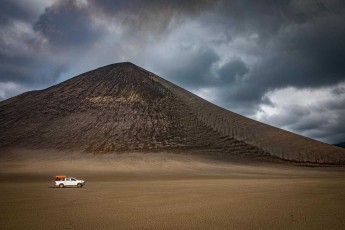 The ash plains around the Yasur volcano on the island of Tanna in Vanuatu are surreal, windy and with sulphur in the air.
