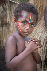 A child from the village of Imaio on the island of Tanna.