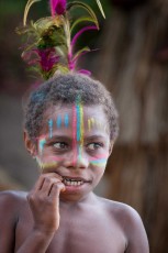 A child from the village of Imaio on the island of Tanna.